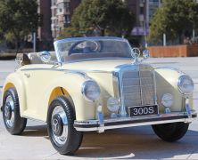 Электромобиль Mercedes Benz E-toro Classic кремовый license